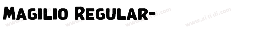 Magilio Regular字体转换 Magilio Regular字体转换